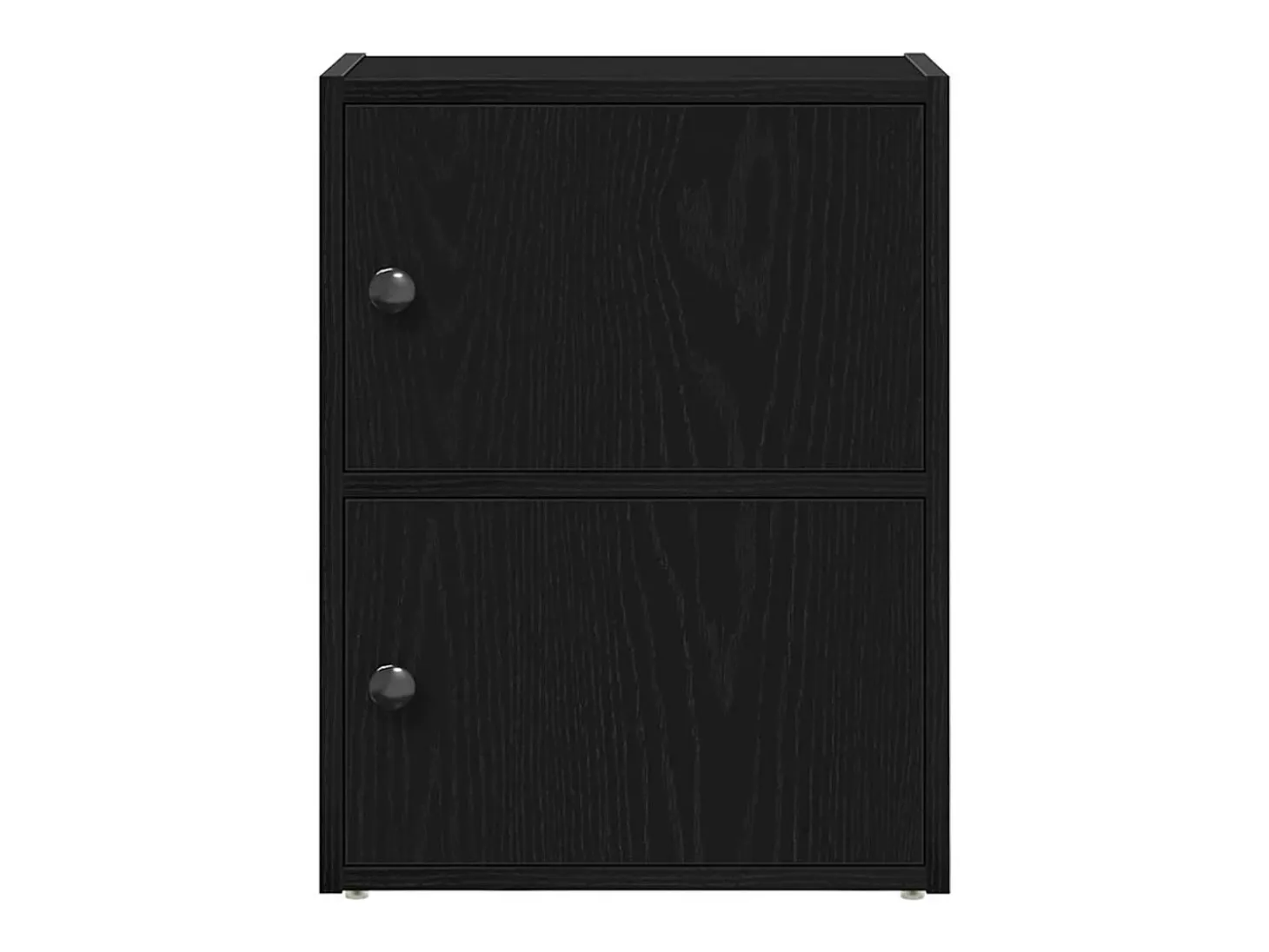 Estantería de madera de ingeniería roble negro 40x24x52 cm