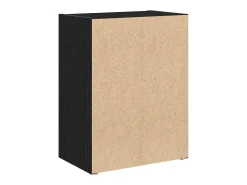 Estantería de madera de ingeniería roble negro 40x24x52 cm