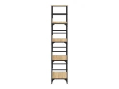 Estantería de madera de ingeniería roble Sonoma 50x33x153 cm