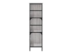Estantería de madera de ingeniería gris Sonoma 78,5x33x117,5 cm