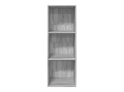 Estantería de madera de ingeniería gris Sonoma 40x30x114 cm