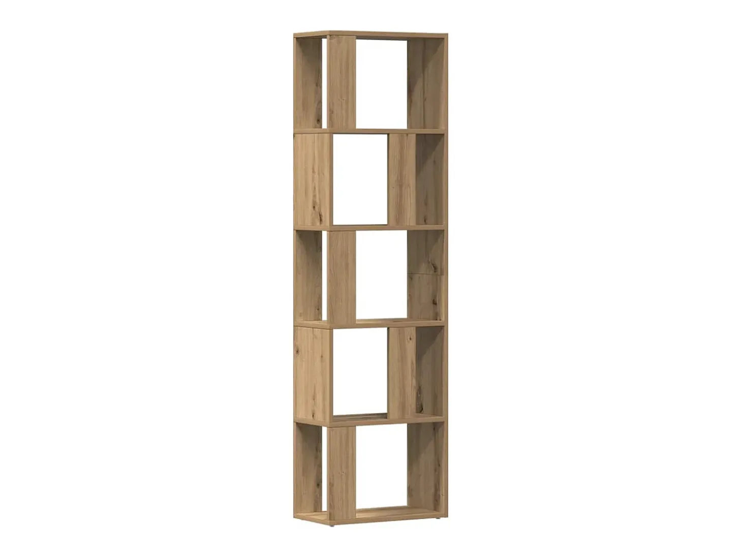 Estantería de madera de ingeniería roble artisan 45x24x159 cm