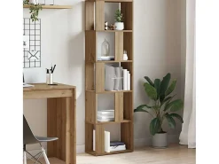Estantería de madera de ingeniería roble artisan 45x24x159 cm