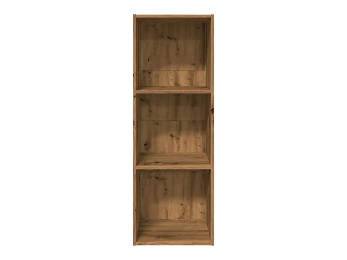 Estantería de madera de ingeniería roble artisian 40x30x114 cm