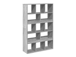 Estantería de madera de ingeniería gris Sonoma 100x33x156,5 cm