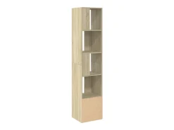 Estantería de madera de ingeniería roble Sonoma 40x36x189 cm