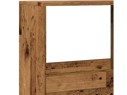 Estantería de madera de ingeniería envejecida 100x33x155,5 cm