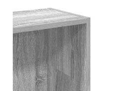 Estantería de madera de ingeniería gris Sonoma 80x24x109 cm