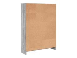 Estantería de madera de ingeniería gris Sonoma 80x24x109 cm