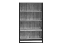 Estantería de madera de ingeniería gris Sonoma 80,5x35x139 cm