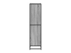 Estantería de madera de ingeniería gris Sonoma 80,5x35x139 cm