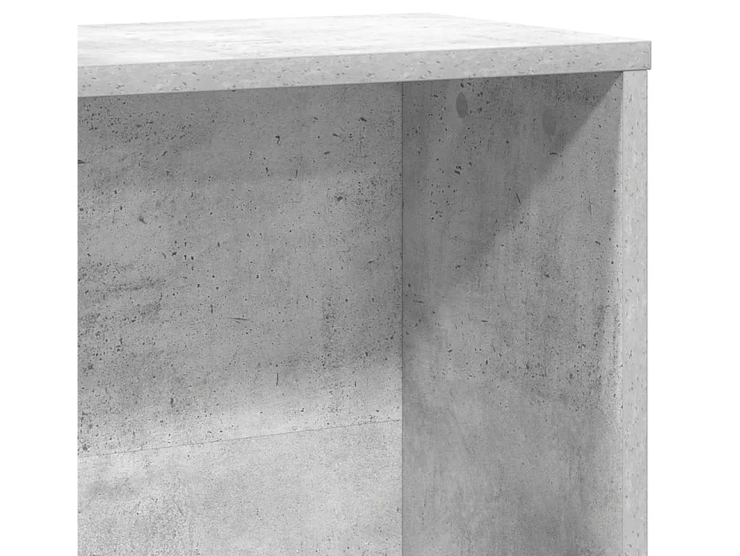 Estantería de madera de ingeniería gris hormigón 60x24x120 cm