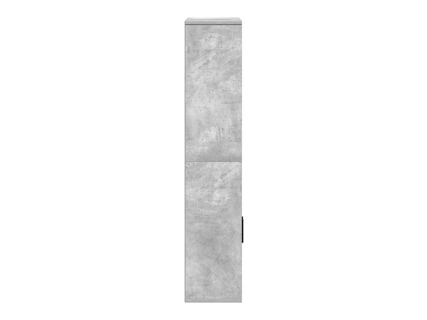 Estantería de madera de ingeniería gris hormigón 60x24x120 cm