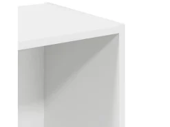 Estantería de madera de ingeniería blanca 40x30x152 cm