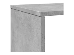Estantería de madera de ingeniería gris hormigón 102x29x143 cm