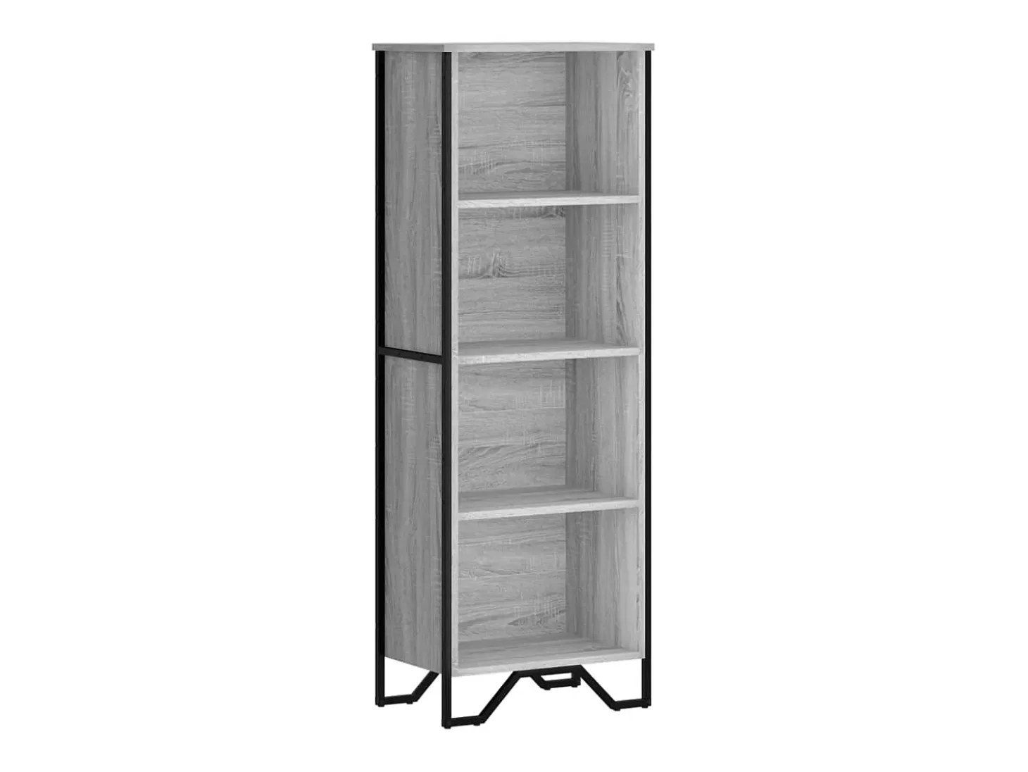 Estantería de madera de ingeniería gris Sonoma 50x31x137,5 cm