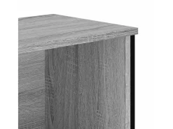 Estantería de madera de ingeniería gris Sonoma 50x31x137,5 cm