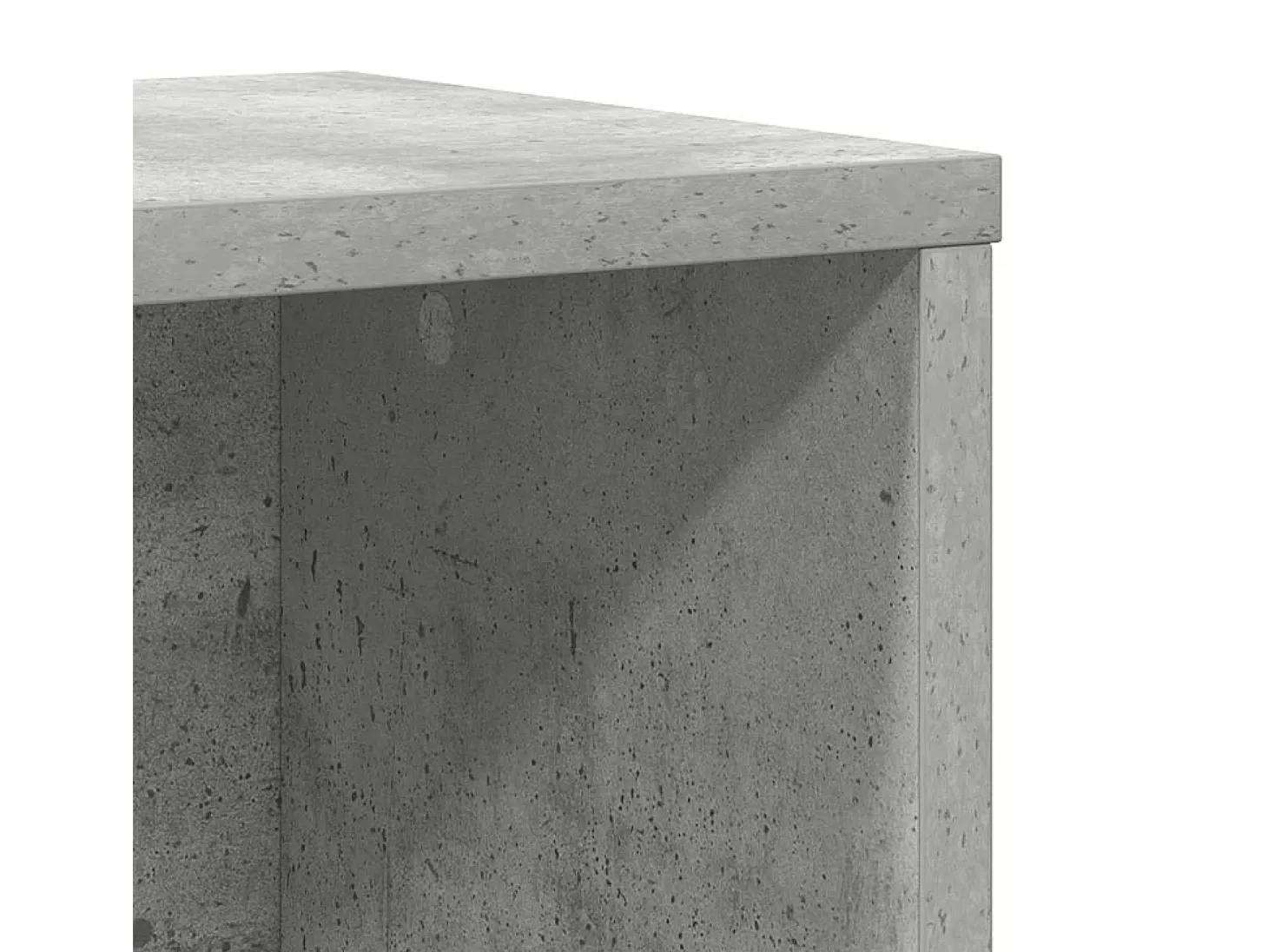 Estantería de madera de ingeniería gris hormigón 60x24x76,5 cm