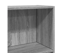 Estantería de madera de ingeniería gris Sonoma 60x24x176 cm
