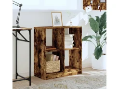 Estantería de madera de ingeniería roble ahumado 68,5x32x75 cm