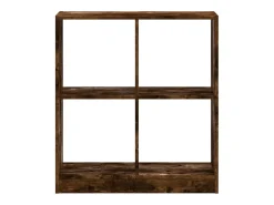 Estantería de madera de ingeniería roble ahumado 68,5x32x75 cm