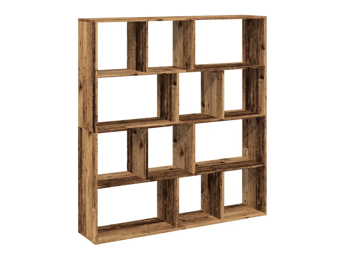 Estantería de madera de ingeniería envejecida 132x29x141,5 cm