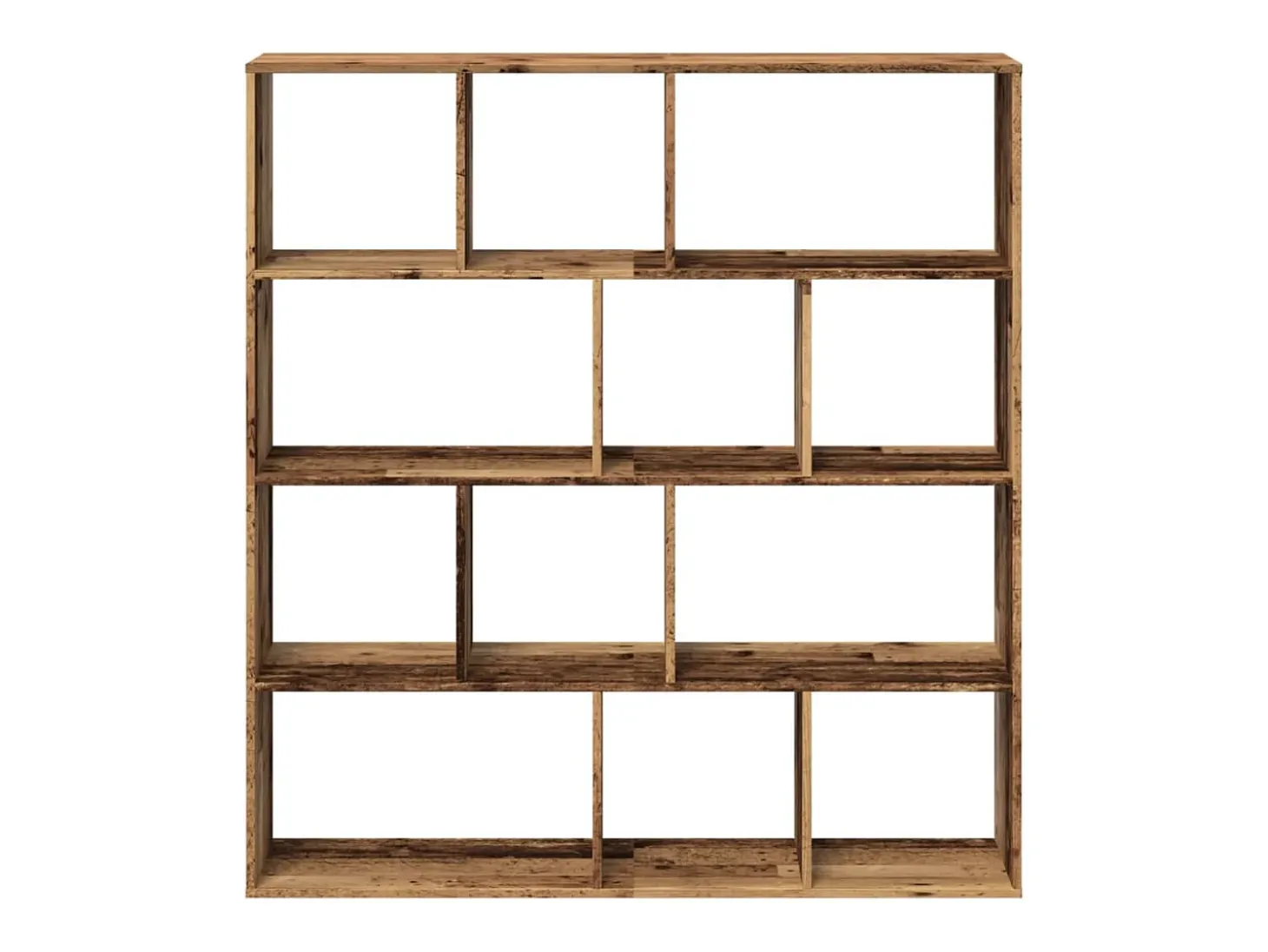 Estantería de madera de ingeniería envejecida 132x29x141,5 cm