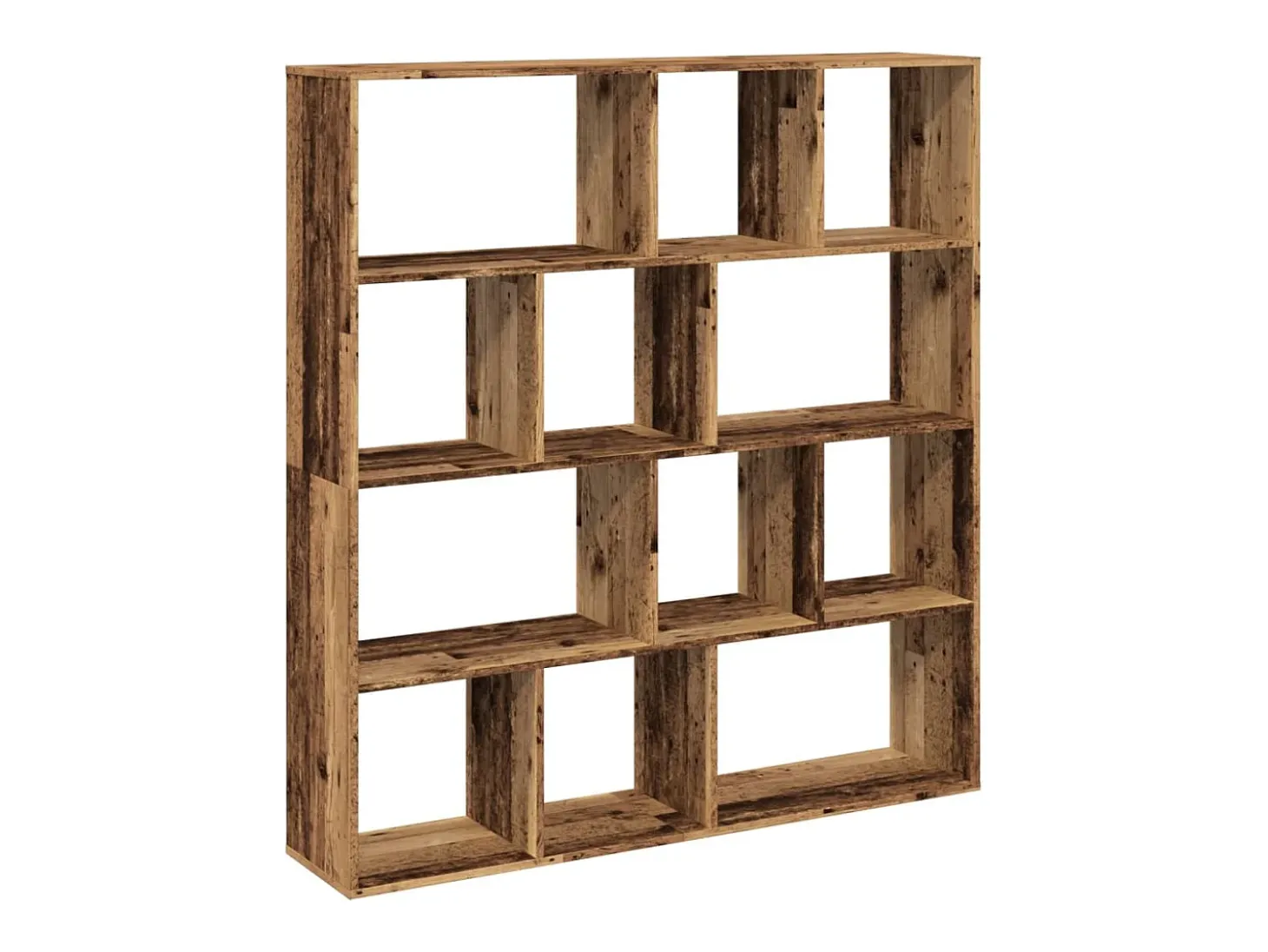 Estantería de madera de ingeniería envejecida 132x29x141,5 cm