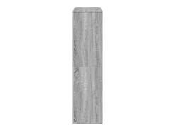 Estantería de madera de ingeniería gris Sonoma 100x33x125,5 cm