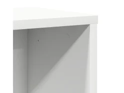 Estantería de madera de ingeniería blanca 60x24x101,5 cm