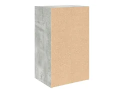 Estantería de madera de ingeniería gris hormigón 31x24x52 cm