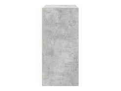 Estantería de madera de ingeniería gris hormigón 31x24x52 cm