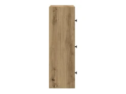 Estantería de madera de ingeniería roble artisan 40x24x77 cm