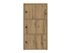 Estantería de madera de ingeniería roble artisan 40x24x77 cm