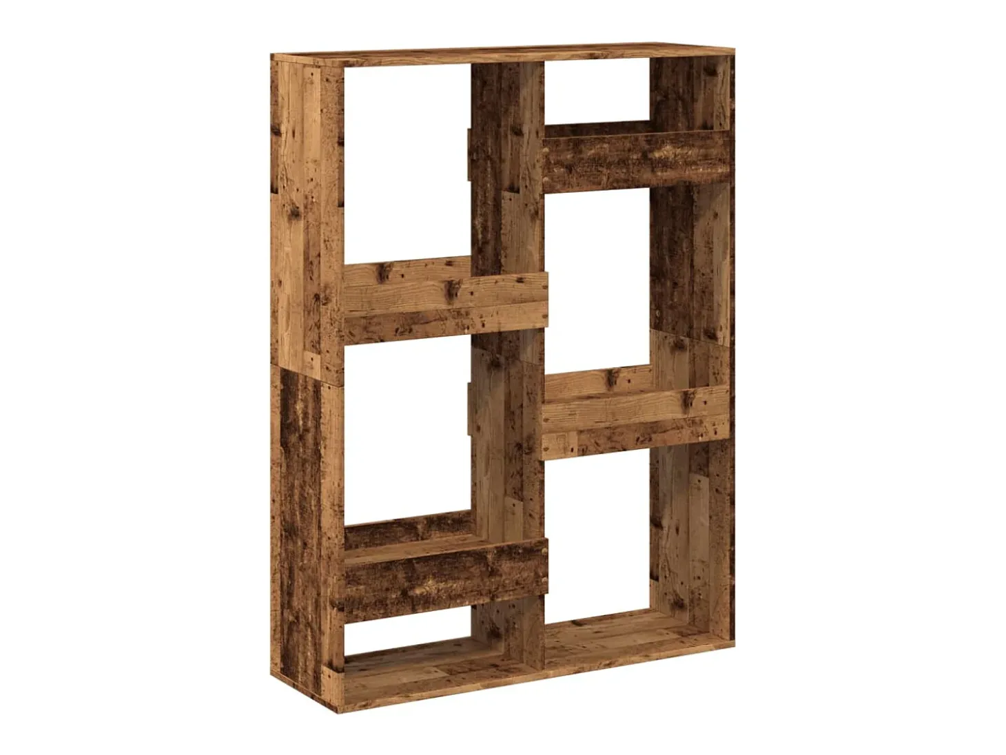 Estantería de madera de ingeniería envejecida 100x33x135 cm