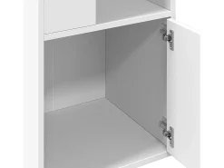 Estantería de madera de ingeniería blanca 40x36x189 cm