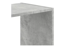 Estantería de madera de ingeniería gris hormigón 102x32x102 cm