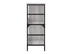 Estantería de madera de ingeniería gris Sonoma 78,5x33x82 cm