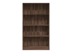 Estantería de madera de ingeniería marrón roble 80x24x143 cm