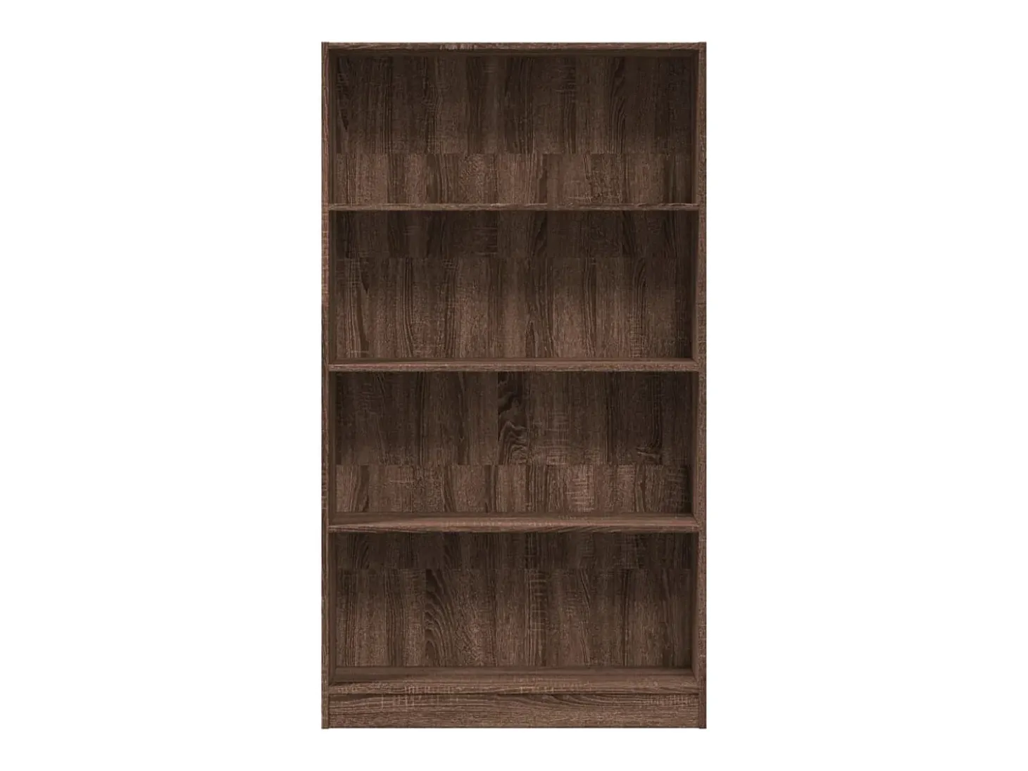 Estantería de madera de ingeniería marrón roble 80x24x143 cm