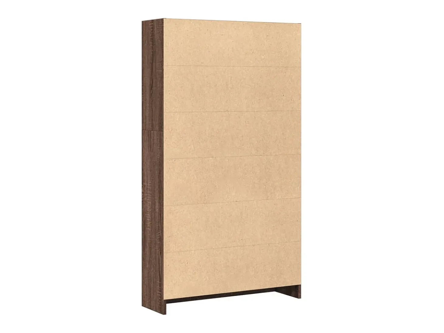 Estantería de madera de ingeniería marrón roble 80x24x143 cm