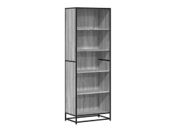 Estantería de madera de ingeniería gris Sonoma 60x35x170,5 cm