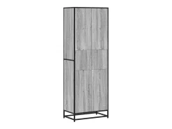 Estantería de madera de ingeniería gris Sonoma 60x35x170,5 cm