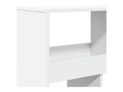 Estantería de madera de ingeniería blanca 100x33x125,5 cm
