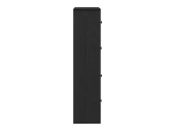 Estantería de madera de ingeniería roble negro 60x24x101,5 cm