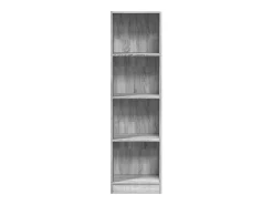 Estantería de madera de ingeniería gris Sonoma 40x24x143 cm