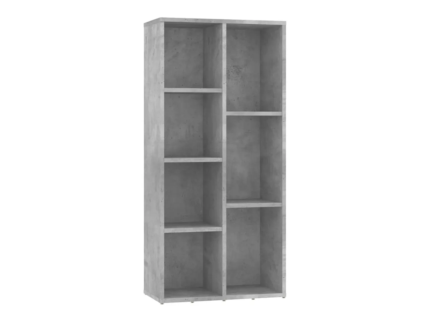 Estantería de madera de ingeniería gris 50x25x106 cm