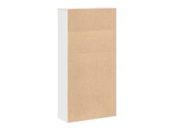 Estantería de madera de ingeniería blanca 60x24x120 cm