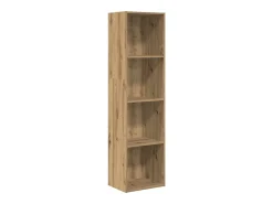 Estantería de madera de ingeniería roble artisian 40x30x152 cm