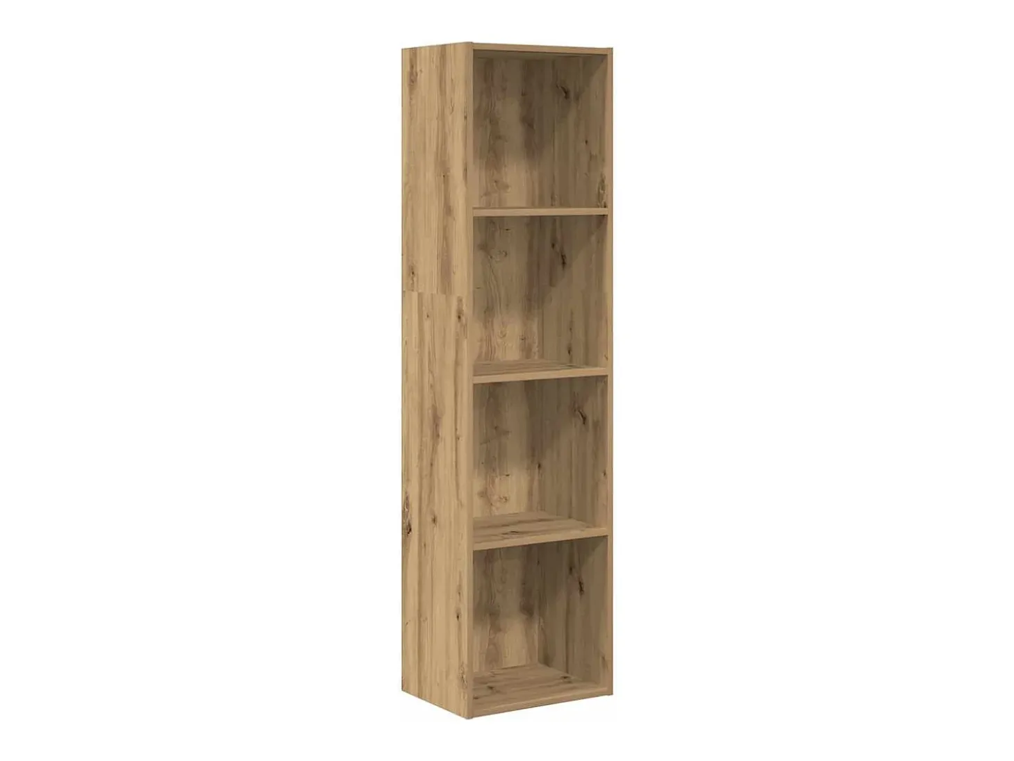 Estantería de madera de ingeniería roble artisian 40x30x152 cm